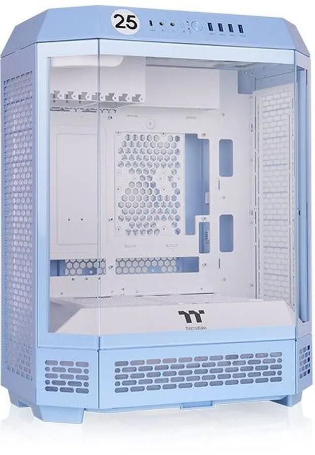 Корпус ATX Thermaltake The Tower 600 Hydrangea, Midi-Tower, без БП,  голубой [ca-1z1-00mfwn-00]